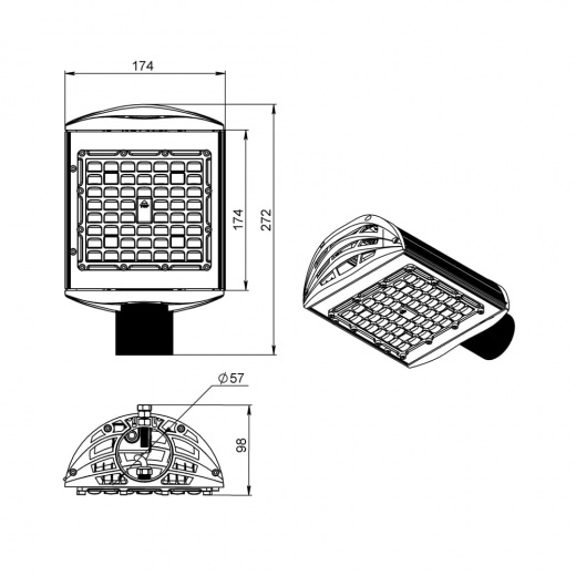Магистраль v3.0 Мультилинза 40 Эко ES 3000К 135×55°