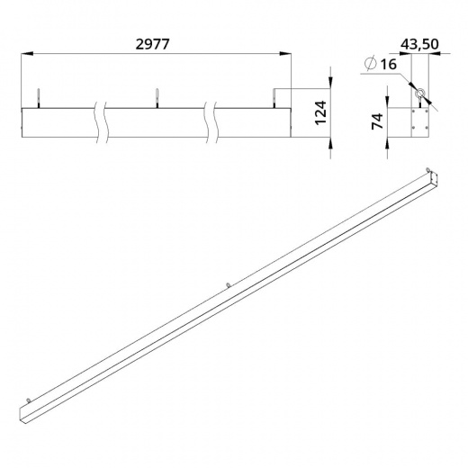 Элегант 120 3000мм S ES 4000К
