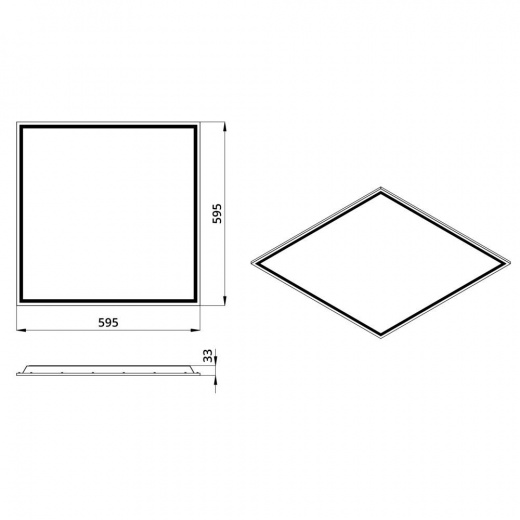 Офис Классик 20 CRI90 ES 5000К Микропризма 595×595×33мм