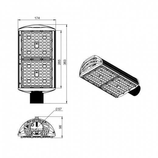 Магистраль v3.0 Мультилинза 80 Экстра ES 3000К 135×55°