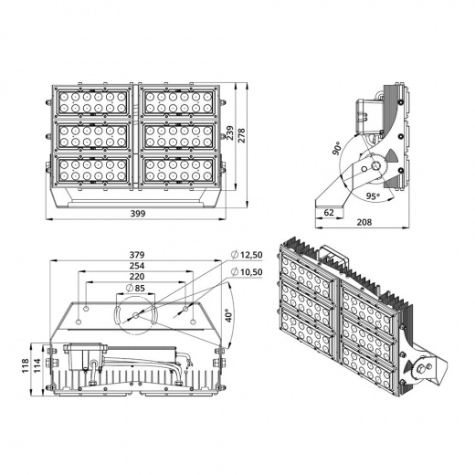 Прожектор 150 S CRI90 ES 5700К 90°