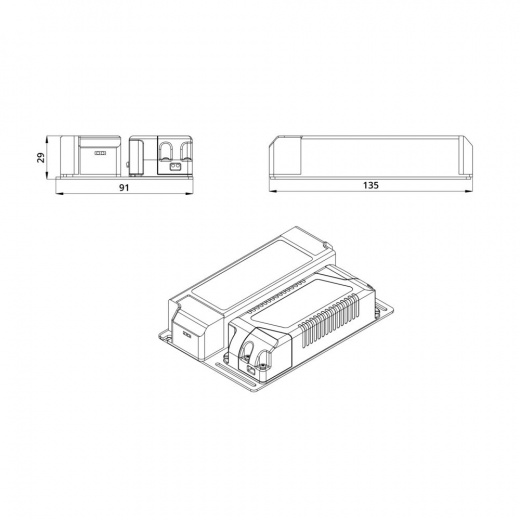 Блок аварийного питания. 2,5Вт, 3ч. Офис Классик ES