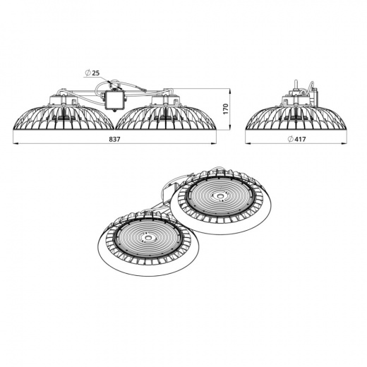 Профи Нео 450 ×2 L ES 5000К 90°