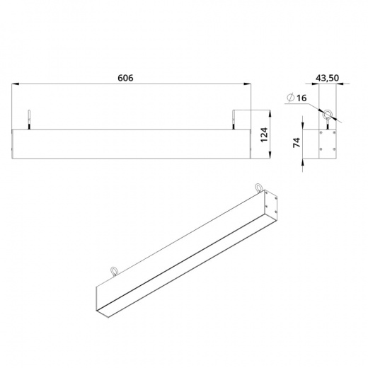 Элегант 20 600мм S ES 3000К