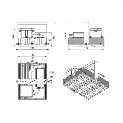 Прожектор 80 S CRI90 ES 5700К 90°