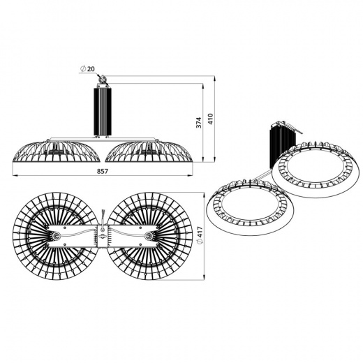 Профи Нео 240 L ×2 Термал Плюс ES 5000К 120° Прозрачный