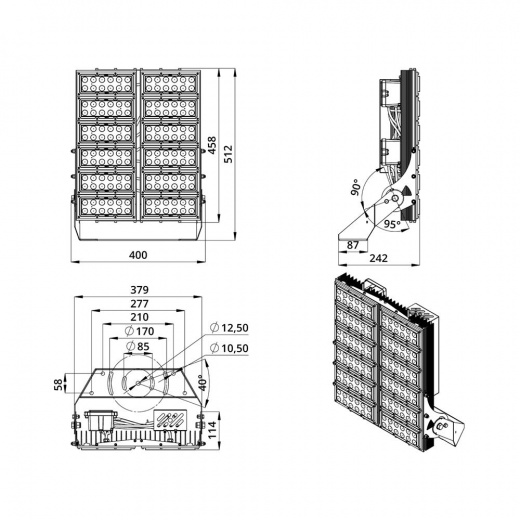 Прожектор 300 S CRI90 ES 5700К 12°