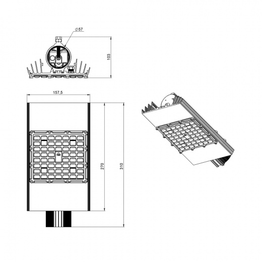 Магистраль v2.0 Мультилинза 50 ЭС ES 4000К 135×55°
