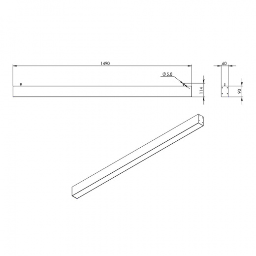 Элегант 30 1500мм M ES 5000К