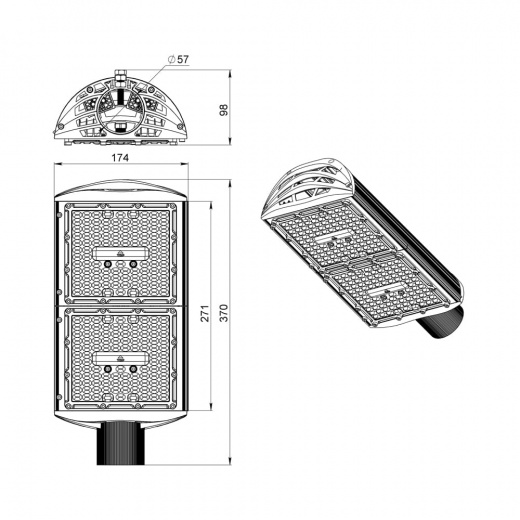 Магистраль v3.0 Мультилинза 100 ES 5000К 155×70°